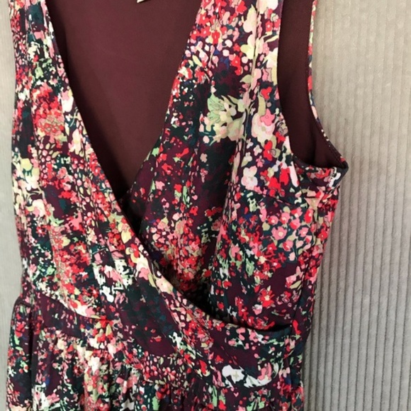 MODCLOTH floral faux wrap midi dress mimi romantic mod cloth medium flirty girly - Picture 8 of 16